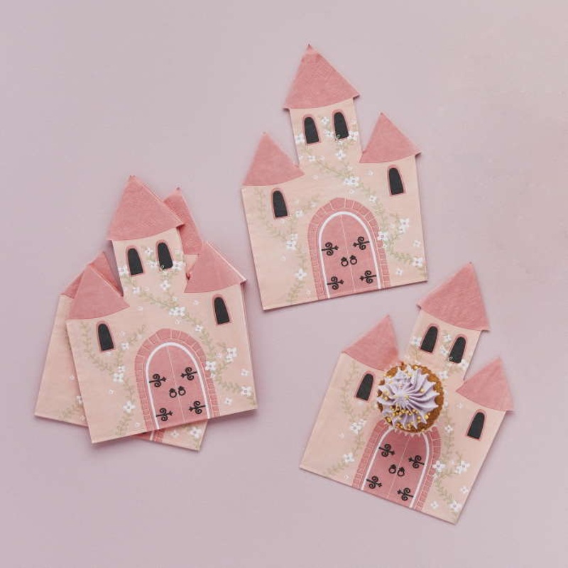 Princess Castle Paper Napkins 16 Pack
