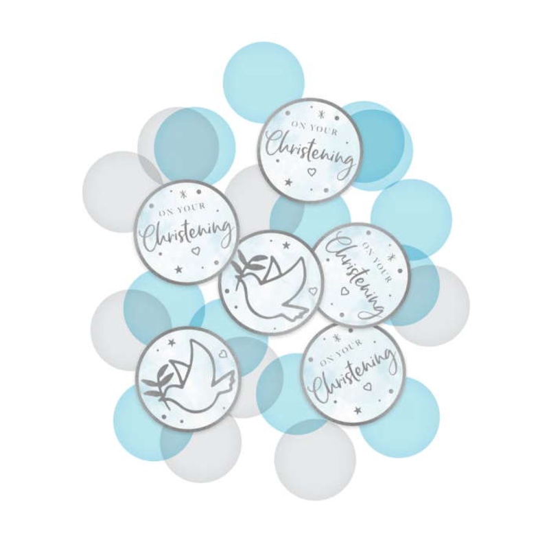 Blue on Your Christening Confetti