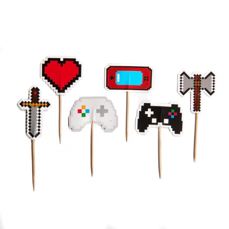 Gaming Cake Toppers Pack of 12