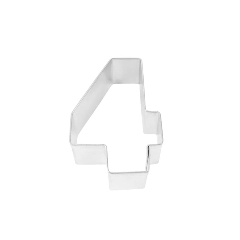 Number 4 Shaped Cookie Cutter
