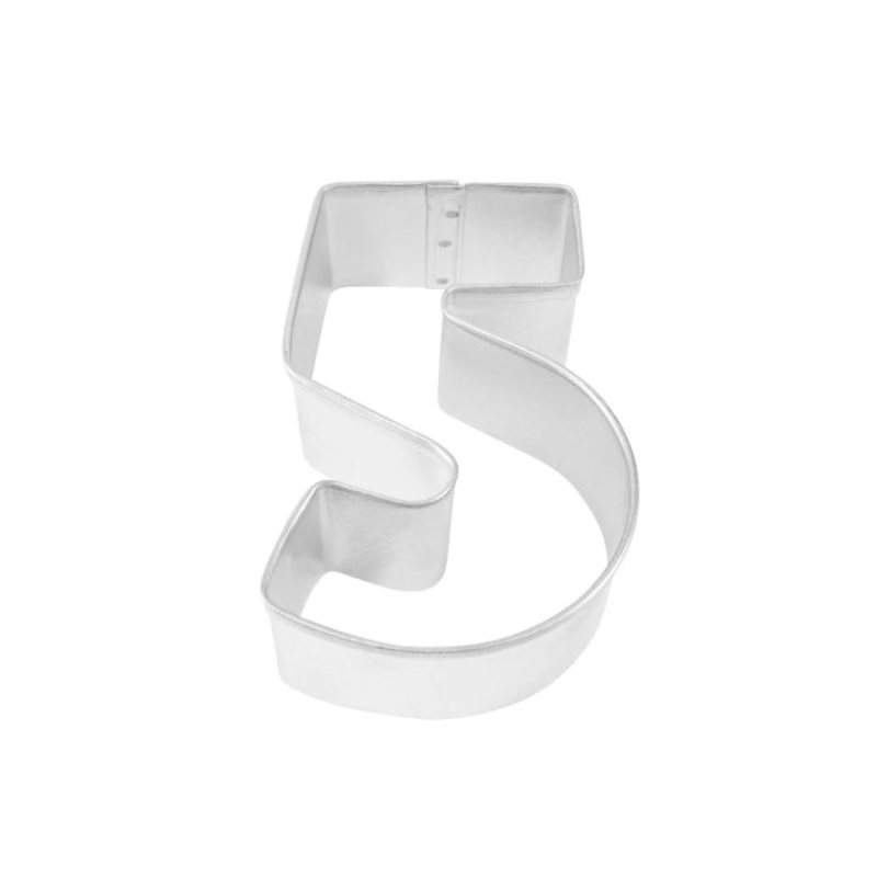 Number 5 Shaped Cookie Cutter