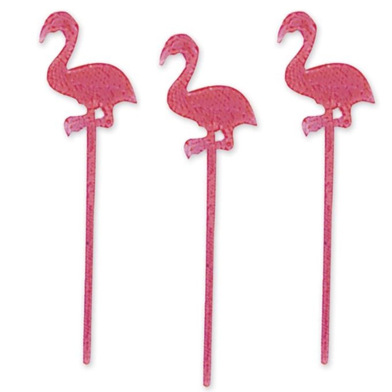 Pink Flamingo Tropical Hawaiian Party Cocktail Drink Party Picks - Buy Online