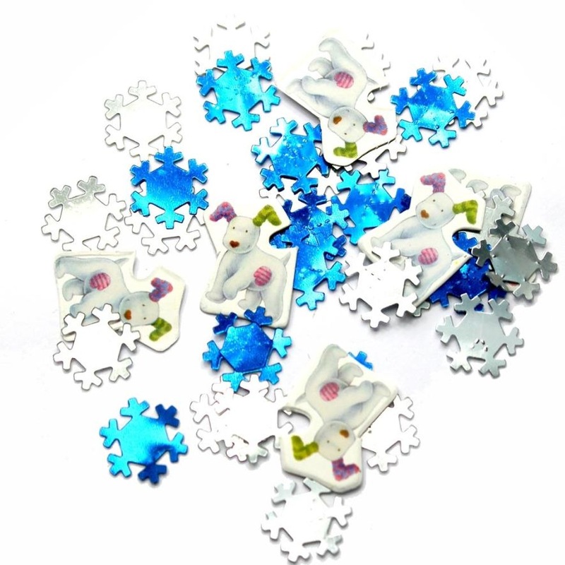 Snowman and Snowdog Party Table Confetti | Decoration - Buy Online